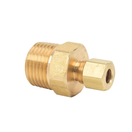 #68 1/4 Inch X 1/2 Inch Lead-Free Brass Compression MIP Adapter